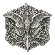 zoroastrian faravahar tattoo design idea