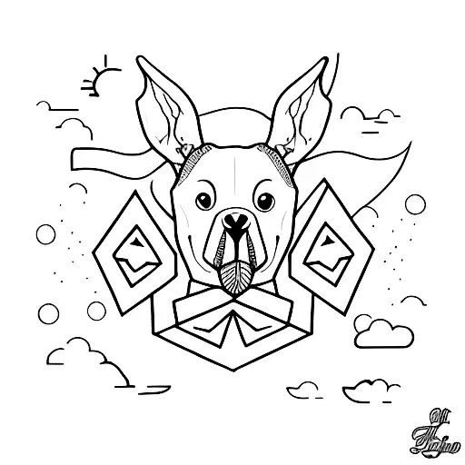 Playful lip bite tattoo design idea