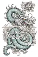 Combining artistic elements, Vietnamese geography and dragon images in tattoo design tattoo design idea