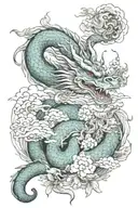 Combining artistic elements, Vietnamese geography and dragon images in tattoo design tattoo design idea