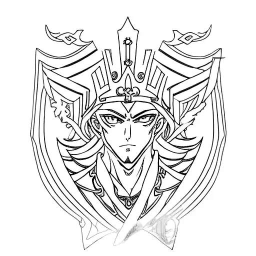 Code geass king chess piece tattoo design idea