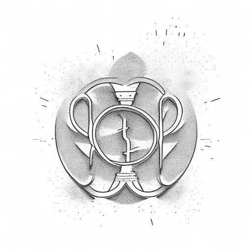 A minimalistic design of a continuous line forming the word 'highly blessed' tattoo design idea