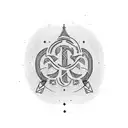 A minimalistic design of a continuous line forming the word 'highly blessed' tattoo design idea