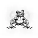 boxing frog tattoo design idea