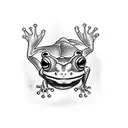 boxing frog tattoo design idea