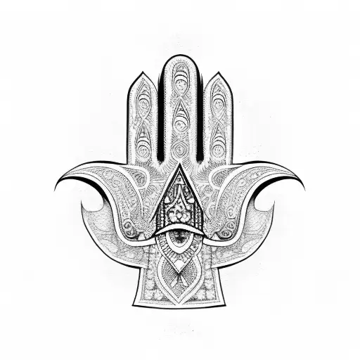 Hamsa Symbol tattoo design idea