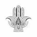 Hamsa Symbol tattoo design idea