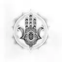 Hamsa Symbol tattoo design idea
