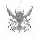  "insegui quel sogno" written vertically tattoo design idea