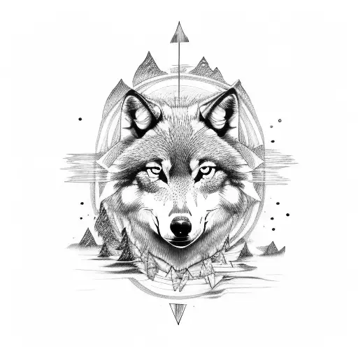 there are two wolves in my heart shoulder tattoo  tattoo design idea