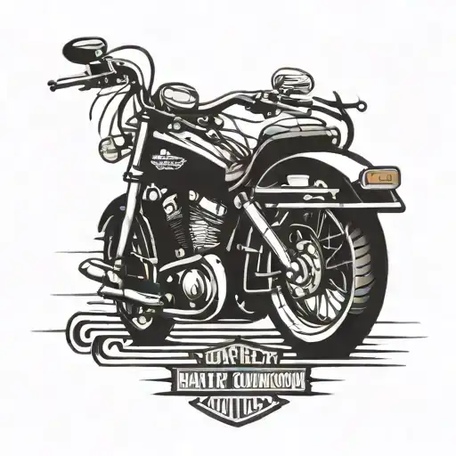 Harley Davidson logo tattoo design idea