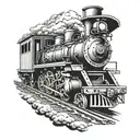 train, john Deere, dad tattoo design idea