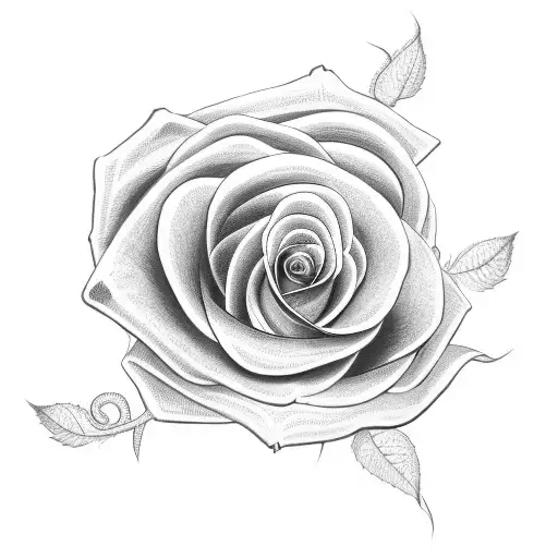 Snake with a rose tattoo design idea