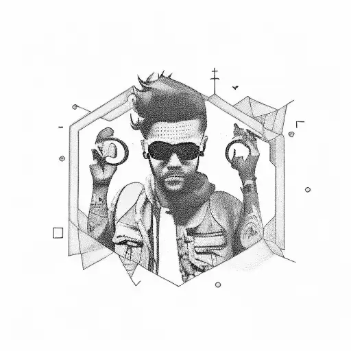 Create a tattoo featuring the lyrics of a One Direction song with a silhouette of a hiker on a mountain trail tattoo design idea