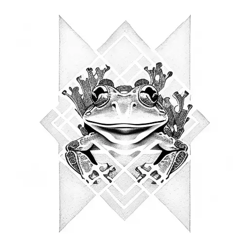 Frog Samurai Japanese tattoo design idea