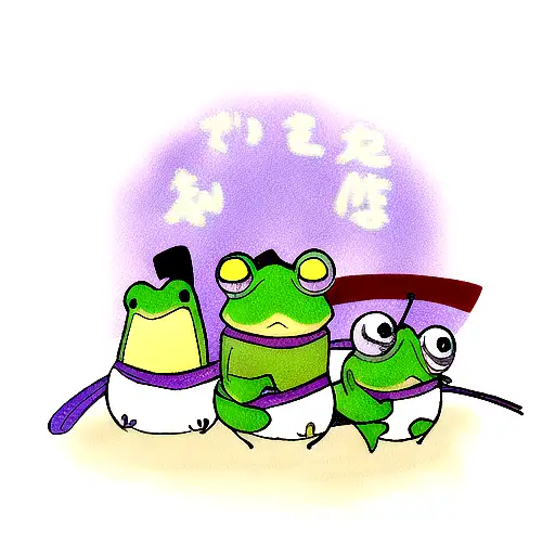 Frog Samurai tattoo design idea