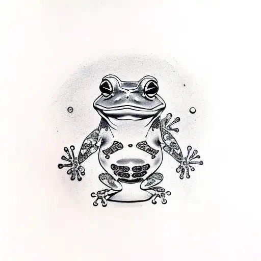 Frog Samurai tattoo design idea