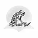 Frog Samurai Japanese tattoo design idea