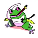 Frog Samurai tattoo design idea