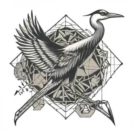 mobil  crane tattoo design idea