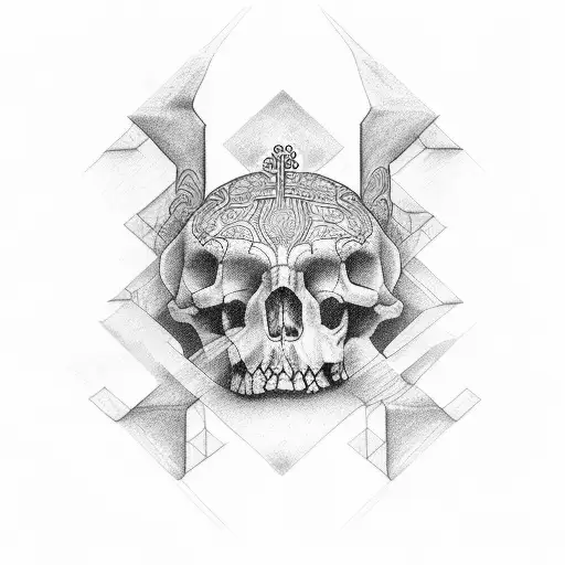patience with cross tattoo design idea