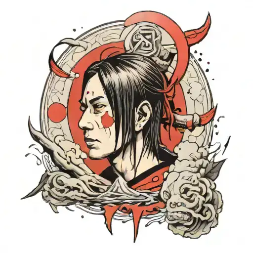 Itachi Uchiha tattoo design idea