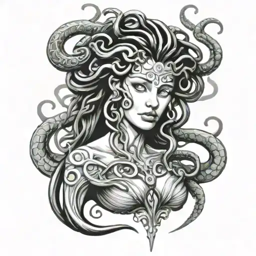 Medusa tattoo design idea