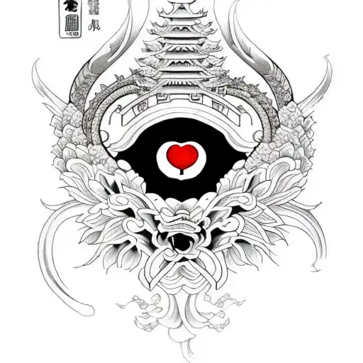 Crying Heart tattoo design idea