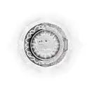 Arabic window through which a waning crescent moon can be seen tattoo design idea