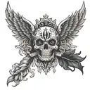 I want a shoulder tattoo that says I fear no one but god with prayer hands together in English writing  tattoo design idea