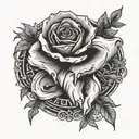 I want a shoulder tattoo that says I fear no one but god with prayer hands together in English writing  tattoo design idea