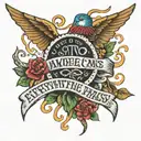 everything passes through words tattoo design idea