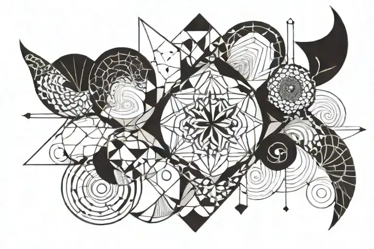 go with the flow tattoo design idea