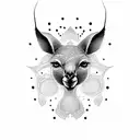 kangaroo tattoo design idea