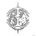 Borussia Moenchengladbach Logo in a destroyed style tattoo design idea