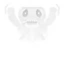 a monster's mouth tattoo design idea