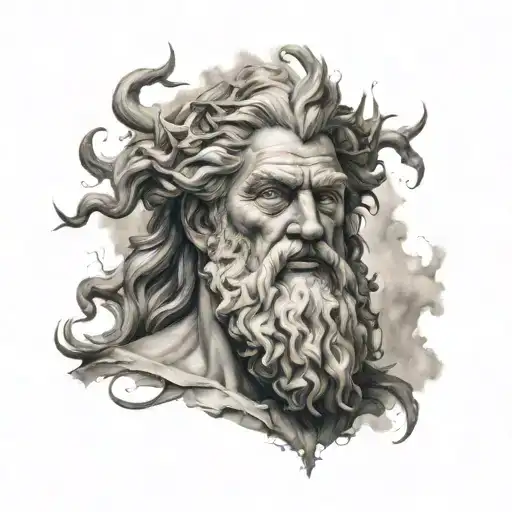 Zeus tattoo design idea