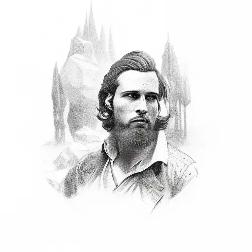 tumbstone with "Thomas Dentler" on it tattoo design idea
