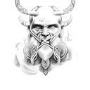 Viking under arm tattoo design idea