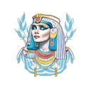 Égypte cleopatra  tattoo design idea
