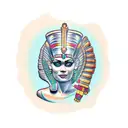 Égypte cleopatra  tattoo design idea