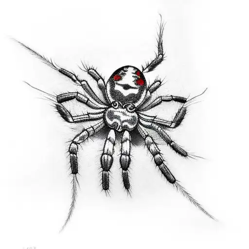 Spider tattoo design idea