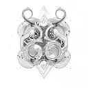 Gemini tattoo design idea