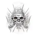 leper king tattoo design idea