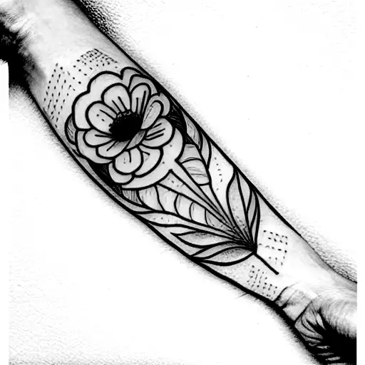 flores con coordenadas  tattoo design idea