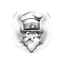 leprechaun at Oktoberfest  tattoo design idea