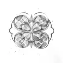 Four leaf clover tattoo design idea