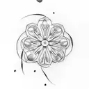 Four leaf clover tattoo design idea