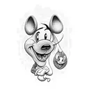 the words goofy for andrea with a picture of the disney goofy character tattoo design idea