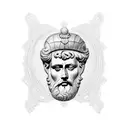 Marcus Aurelius Stoicism tattoo design idea